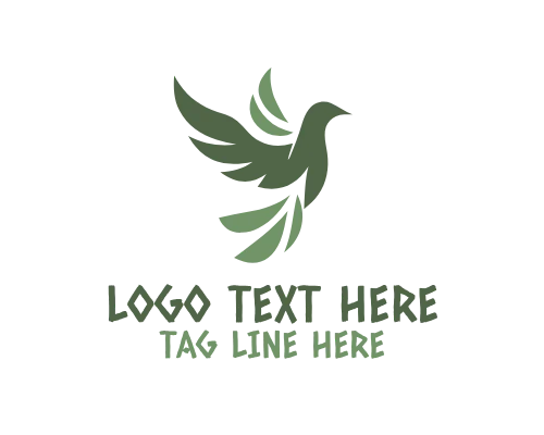  Elegant Bird Sphere Logo