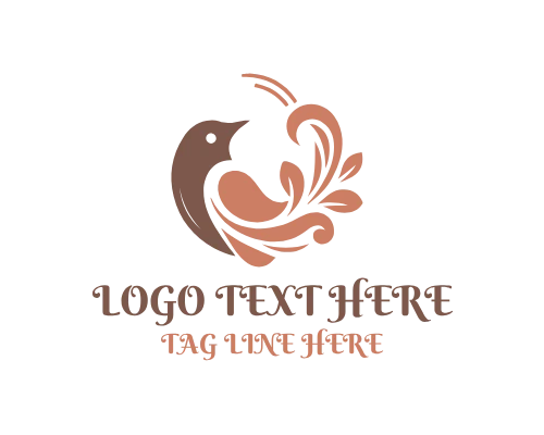  Elegant Bird Stream Logo