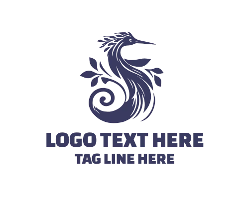 Elegant Bird Sweep Logo