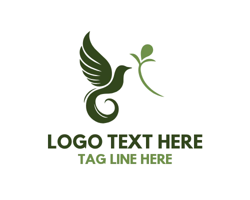 Elegant Bird Symbol Logo