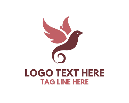 Elegant Bird Wing Logo