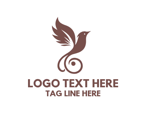 Elegant Bird Wing Logo