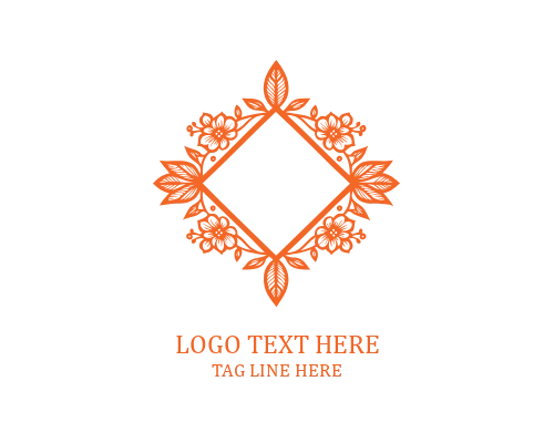 Elegant Bloom Floral Emblem Logo