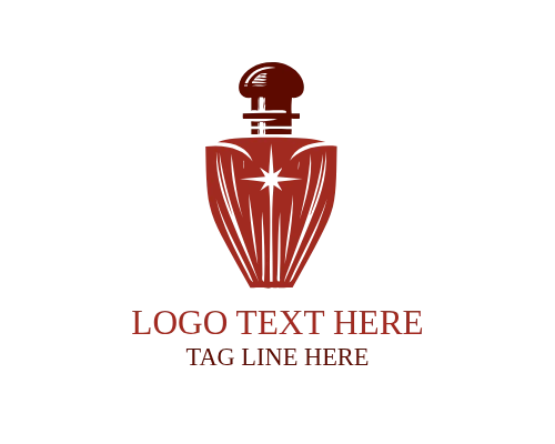 Elegant Botanical Perfume Logo for Natural Luxury Fragrance
