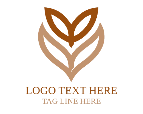 Elegant Bow Luxury Heart Logo