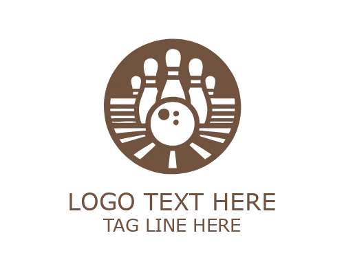 Elegant Bowling Emblem Logo for Premium Branding