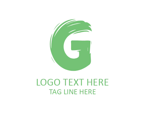 Elegant Brush Letter G Logo for Creative Brand Identity