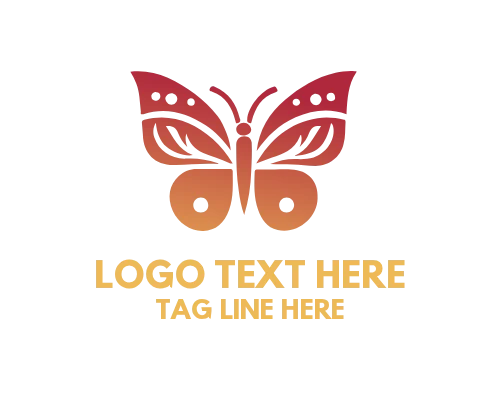 Elegant Butterfly Beauty Nature Logo