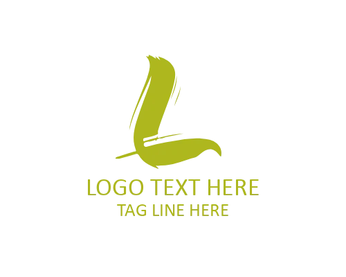 Elegant Calligraphy Brush Letter Logo for Premium Branding