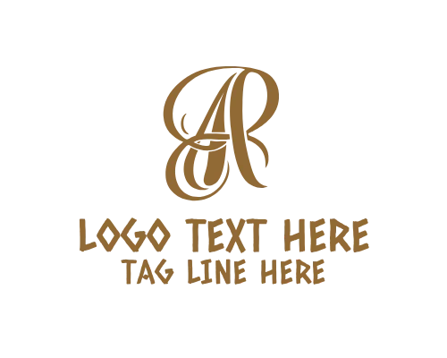 Elegant Calligraphy Letter A Logo