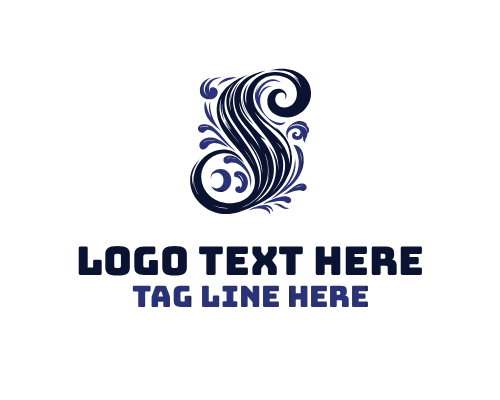 Elegant Calligraphy Letter S Logo
