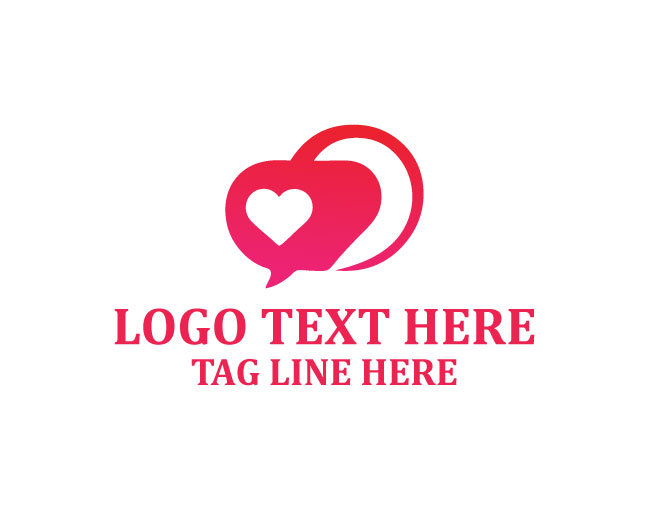  Elegant Chat Love Logo