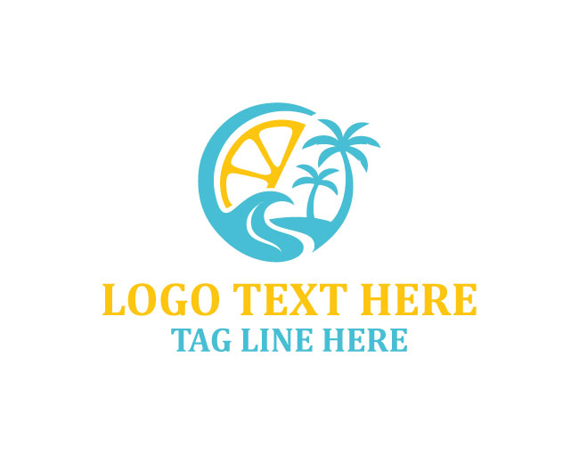 Elegant Coastal Lemon Logo