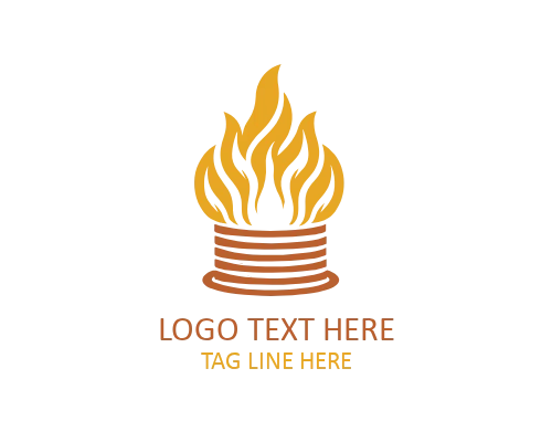 Elegant Column Frame Logo for Luxury Brands