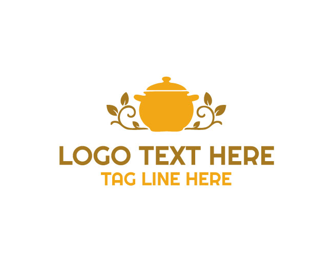 Elegant Cooking Pot Logo