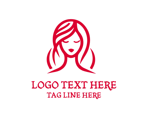Elegant Cosmetic Lady Logo 
