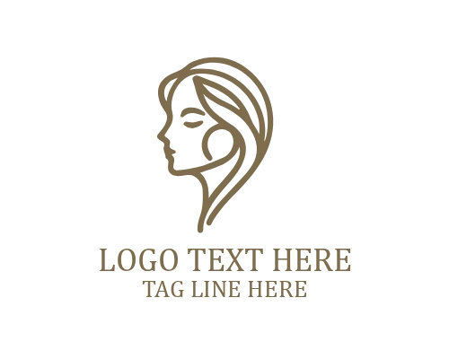 Elegant Cosmetic Woman Logo