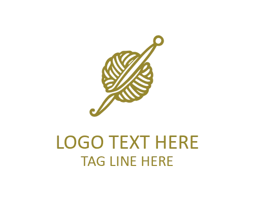  Elegant Crochet Thread Logo