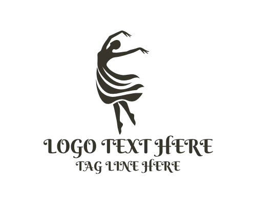 Elegant Dancing Girl Logo
