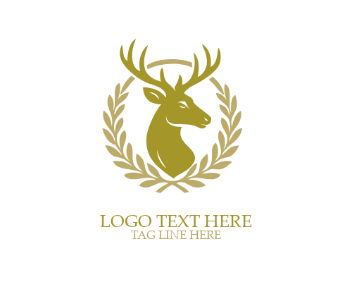 Elegant Deer Crest Logo