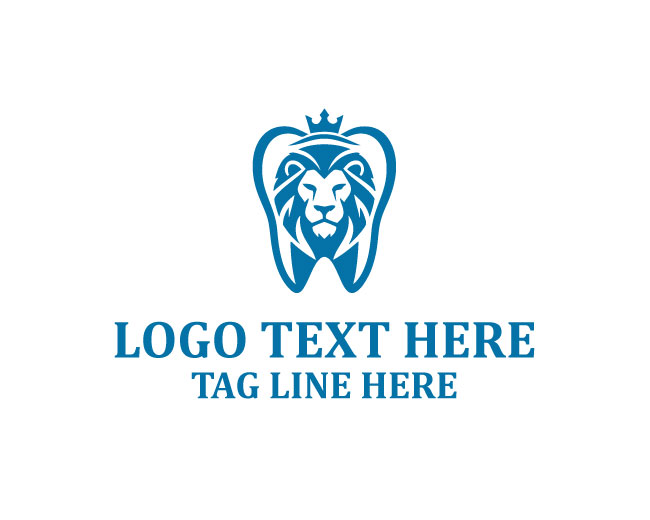  Elegant Dental Lion Logo