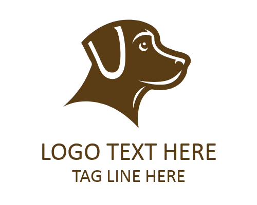 Elegant Dog Emblem Logo