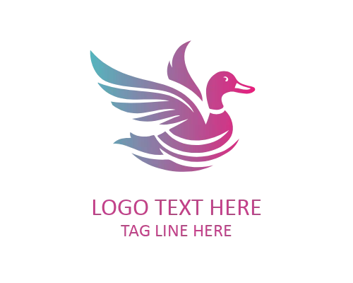 Elegant Duck Outline Logo for Nature Brands