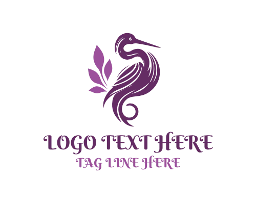 Elegant Duo Birds Logo