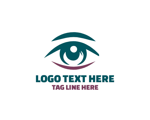  Elegant Eye Outline Logo