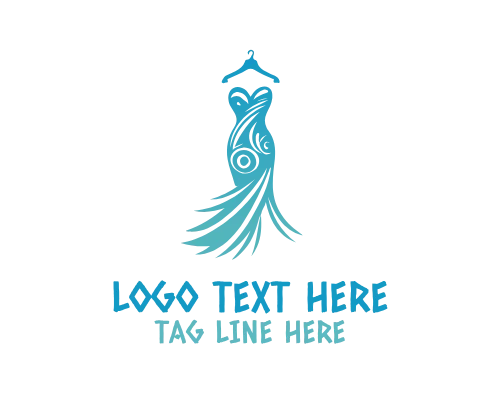 Elegant Fashion Gown Dress Logo