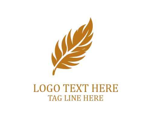 Elegant Feather Logo for Natural Branding