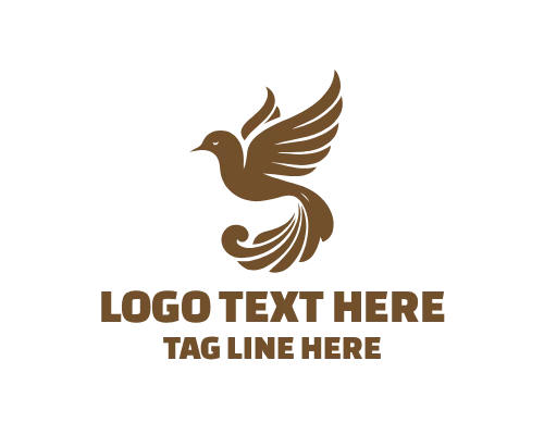  Elegant Feather Rise Logo