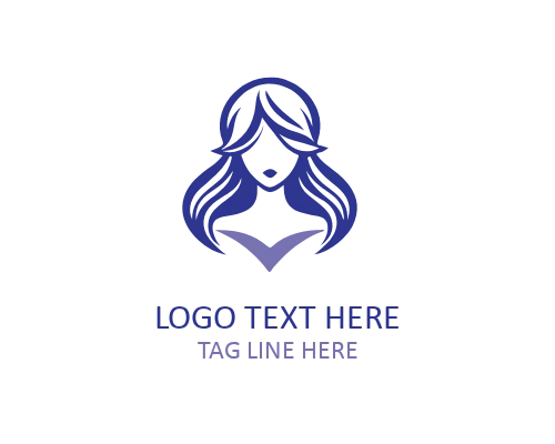 Elegant Feminine Face Logo