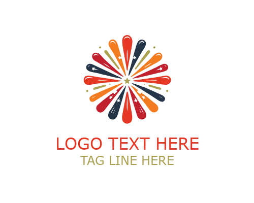 Elegant Fireworks Logo for Stylish Events and Premium Celebrations