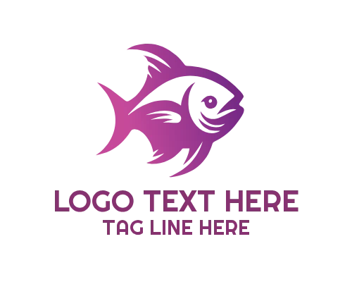 Elegant fish Brand Logo