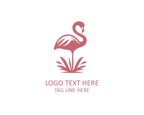 Elegant Flamingo Logo for Lifestyle and Fashion Brands