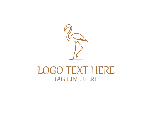 Elegant Flamingo Logo
