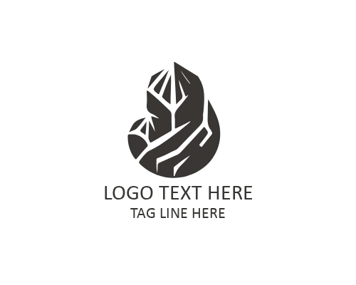 Elegant Flat Stone Logo for Luxury and Interior Brands