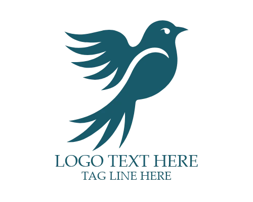 Elegant Flight Bird Logo