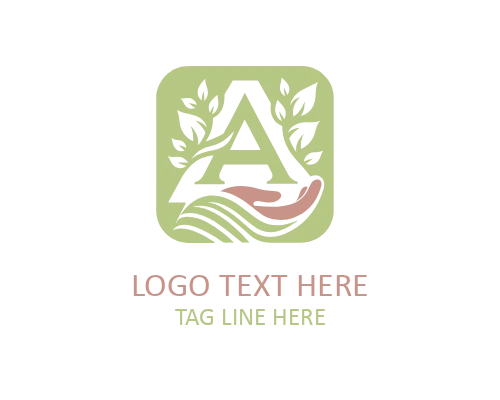 Elegant Floral Letter A Logo