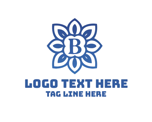 Elegant Floral Letter B Logo