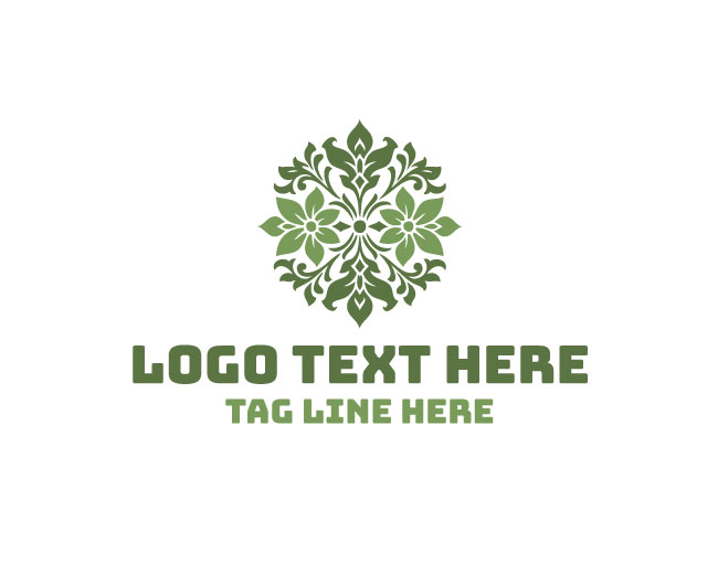 Elegant Floral Orbit Logo