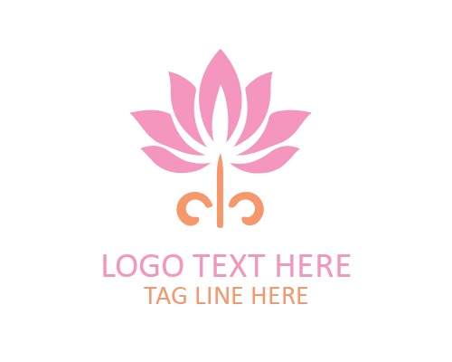 Elegant Flower Graphic Logo
