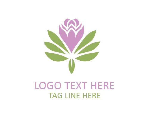 Elegant Flower Icon Logo