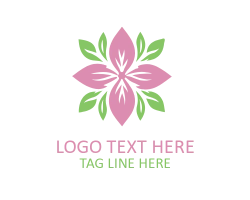 Elegant Flower Line Art Logo