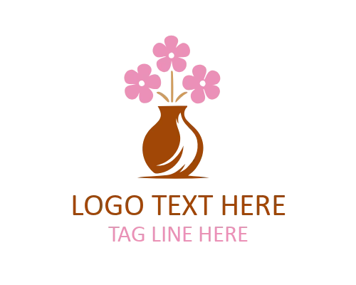 Elegant Flower Vase Logo