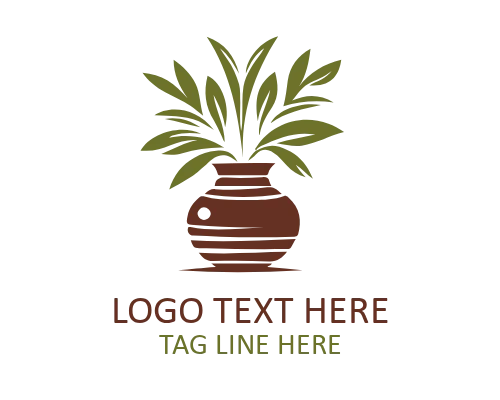 Elegant Flower Vase Logo