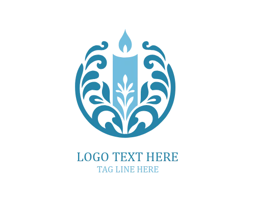  Elegant Glow Candle Logo