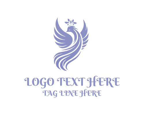 Elegant Graceful Bird Logo