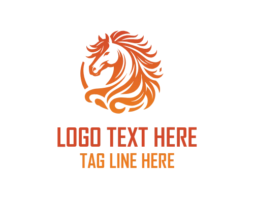Elegant Horse Head Brand Logo